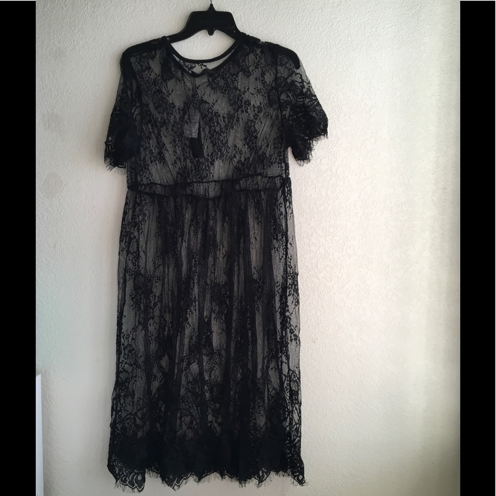 Sexy Women Lace Midi Dress/Coverup - Picture 4 of 4